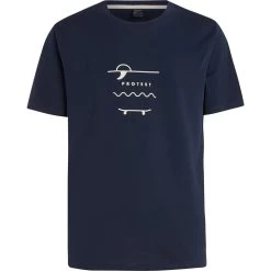 Protest Ahaird T-Shirt Men Night Skyblue