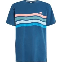 Protest Exmouth T-Shirt Men Deep Dive Blue