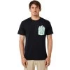 Rip Curl In Da Pocket T-Shirt Men Black -Water Adventure 10047382694a Ripcurl In Da Pocket T Shirt He schwarz