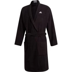 ADIDAS Cotton Bathrobe Black