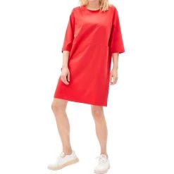 Armedangels Aasli Jersey Dress Women Dark Poppy -Water Adventure 10549461868B Armed Angels AASLI TShirt dark poppy