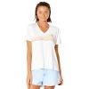 Rip Curl Sunset T-Shirt Women Bone -Water Adventure 10847383670a Ripcurl SUNSET VNECK T Shirt Da white