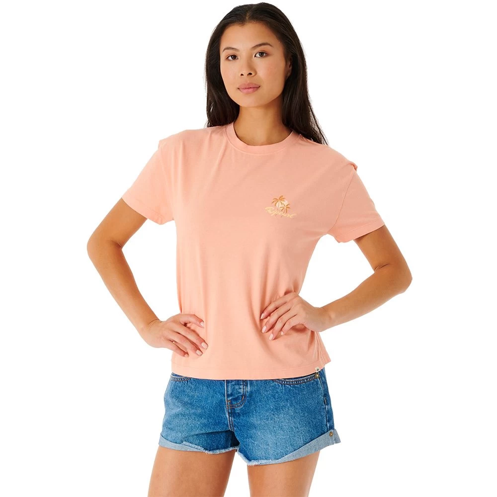 Rip Curl Tropics Relaxed T-Shirt Women Light Coral