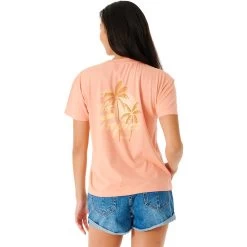 Rip Curl Tropics Relaxed T-Shirt Women Light Coral -Water Adventure 10847383708b Ripcurl Tropics Relaxed T Shirt Da light coral