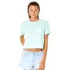 Rip Curl Wettie Icon II T-Shirt Women Light Aqua -Water Adventure 10847385998a Ripcurl WETTIE ICON T Shirt Da ligh aqua