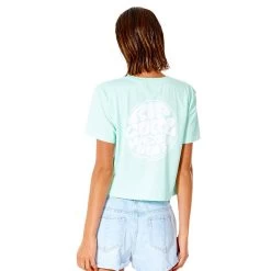 Rip Curl Wettie Icon II T-Shirt Women Light Aqua -Water Adventure 10847385998bRipcurl WETTIE ICON T Shirt Da ligh aqua