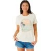 Rip Curl Sun Salt Standard T-Shirt Women Bone -Water Adventure 10847387485a Ripcurl Sun Salt Standard T Shirt Da bone