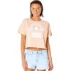 Rip Curl Playabella Crop T-Shirt Women Dusk Pink