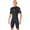 Rip Curl Freelite 2.0 Mm Short Sleeve Springsuit Men Black