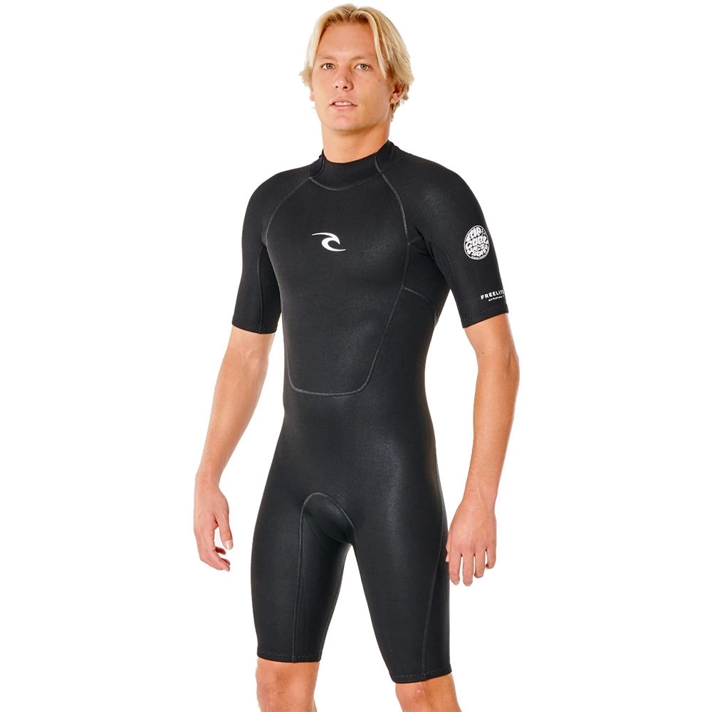 Rip Curl Freelite 2.0 Mm Short Sleeve Springsuit Men Black 3 Rip Curl Freelite 2.0 Mm Short Sleeve Springsuit Men Black