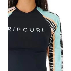 Rip Curl Ripple Effect UV-Shirt Women Black -Water Adventure 14347386003c Ripcurl Ripple Effect UV Shirt schwarz