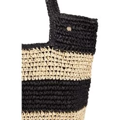 Seafolly Splice Woven Tote Schwarz -Water Adventure 29642874160b Seafolly Splice Woven Tote Strandtasche DA schwarz