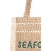 Seafolly Logo Woven Tote Women Natural
