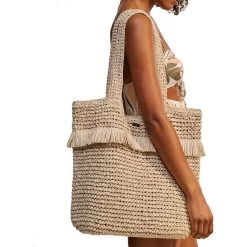 Roxy Jungle Jack Tote Bag Women Beige