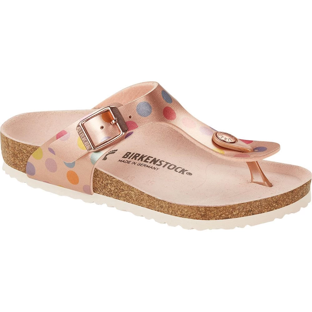 Birkenstock Gizeh Sandals Kids Electric Metallic Dots Copper 3 Birkenstock Gizeh Sandals Kids Electric Metallic Dots Copper