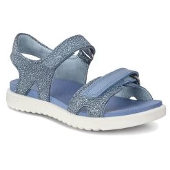 ECCO Flora Sandal Girls Retro Blue