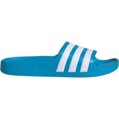 ADIDAS Adilette Aqua Slides Kids Solar Blue Footwear White