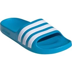 ADIDAS Adilette Aqua Slides Kids Solar Blue Footwear White -Water Adventure 40410020661C adidas Aqua Adilette Kinder blau