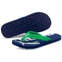 Epic Flip V2 Jr. Flip Flops Kids Elektro Blue Island Green Puma White
