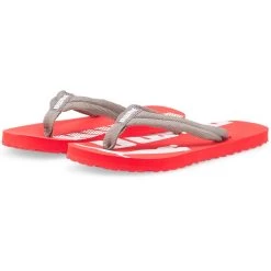 Puma Epic Flip V2 Jr. Flip Flops Kids High Risk Red Steel Gray White -Water Adventure 40423168680D Puma Epic Flip v 2Jr Flip Flops Kinder rot