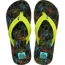 Reef Kids Ahi Sandals Kids Neon Palm -Water Adventure 40466340234d Reef KIDS AHI Sandalen Ki neon palm