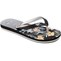Roxy Tahiti VII Flip Flops Girls Armor White Black