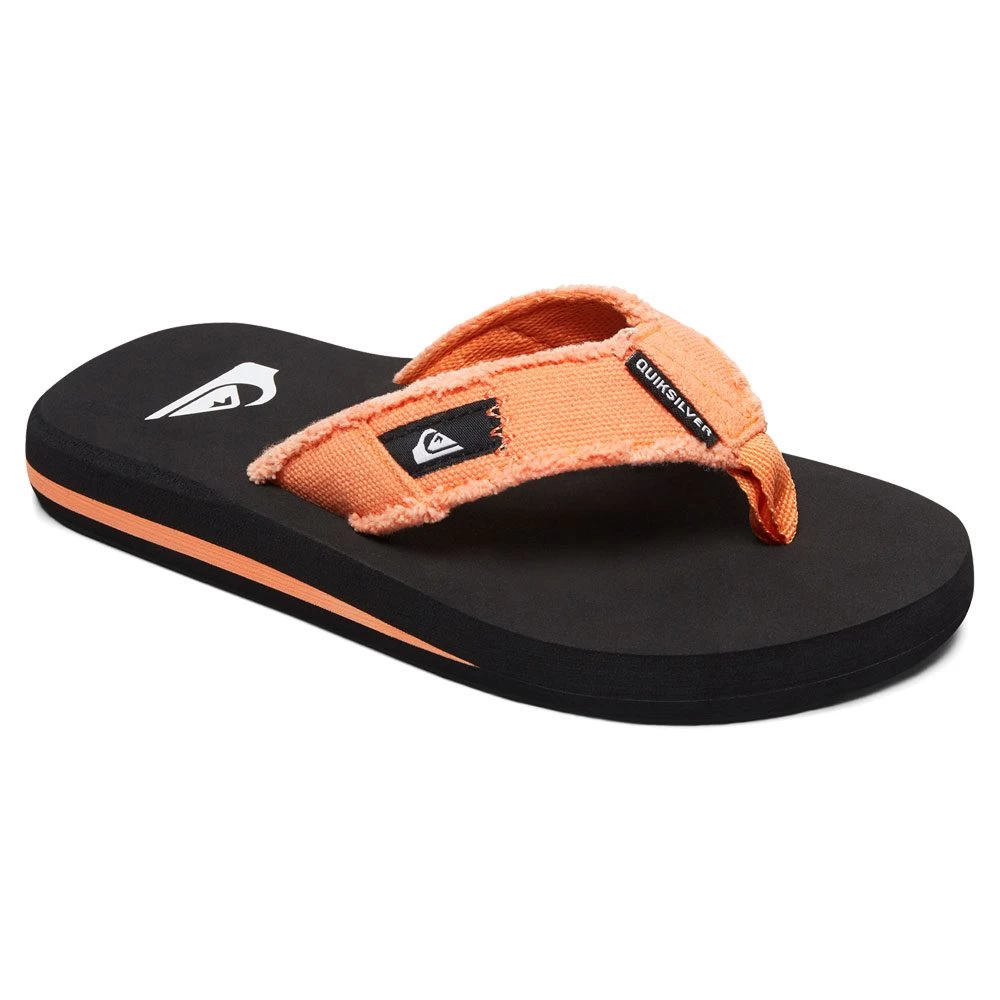 Quiksilver Monkey Abyss Flip Flops Boys Orange Black 3 Quiksilver Monkey Abyss Flip Flops Boys Orange Black
