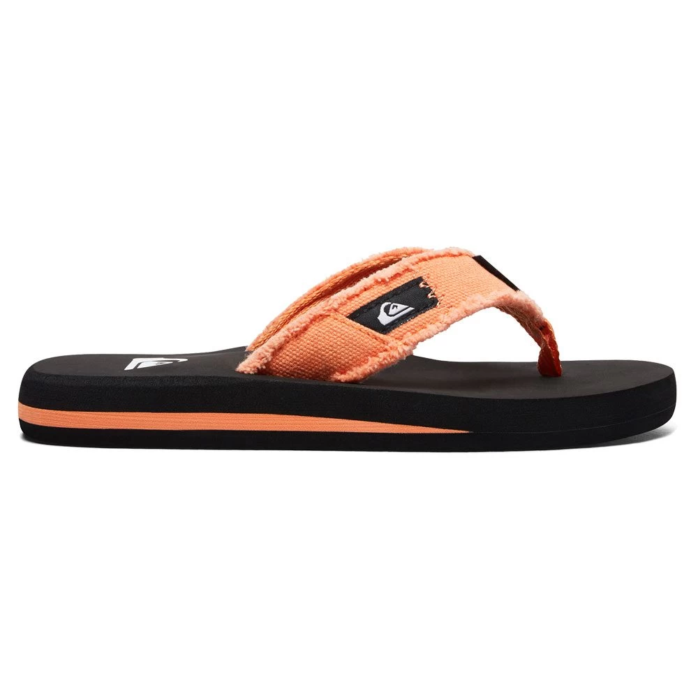 Quiksilver Monkey Abyss Flip Flops Boys Orange Black 4 Quiksilver Monkey Abyss Flip Flops Boys Orange Black - Image 2