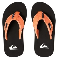 Quiksilver Monkey Abyss Flip Flops Boys Orange Black 7 Quiksilver Monkey Abyss Flip Flops Boys Orange Black -Water Adventure 40851812C quicksilver monkey flipflop jungen black