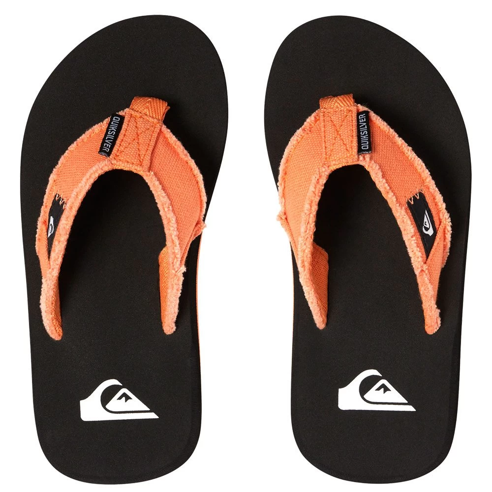 Quiksilver Monkey Abyss Flip Flops Boys Orange Black 5 Quiksilver Monkey Abyss Flip Flops Boys Orange Black - Image 3