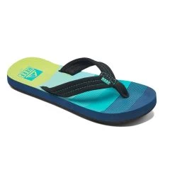 Reef Ahi Boys Sandals Kids Aqua Green -Water Adventure 40866346250b reef ahi flipflops kinder aquagreen