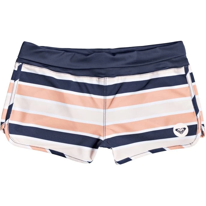 Made For ROXY Board Shorts Girls Cadmium Orange Pong Stripes 3 Made For ROXY Board Shorts Girls Cadmium Orange Pong Stripes
