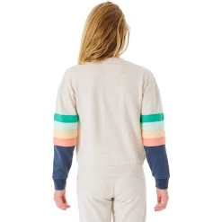 Rip Curl Surf Break Crew Pullover Girls Oatmeal Marle -Water Adventure 41747382061b Ripcurl Surf Break Crew Pullover Maed oatmeal marle