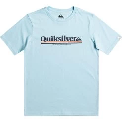 Quiksilver Between The Lines T-Shirt Boys Sky Blue
