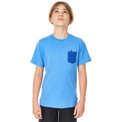 Rip Curl In Da Pocket Tee T-Shirt Boys Electric Blue