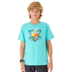 Rip Curl Action T-Shirt Boys Aqua