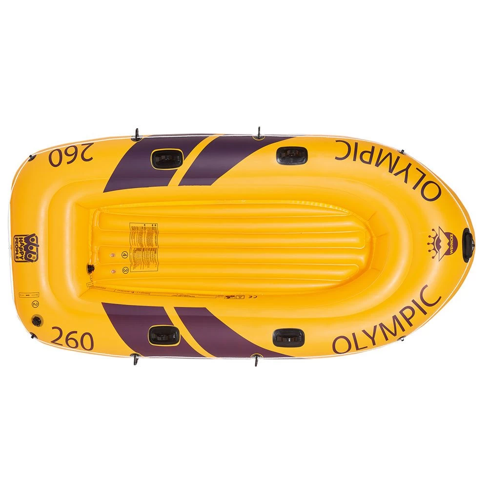 Happy People Olympic Rubber Boat 260er (up To 265 Kg) Yellow 3 Happy People Olympic Rubber Boat 260er (up To 265 Kg) Yellow