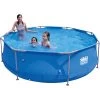 Happy People Steel Frame Pool Set 300x76 Cm Blue