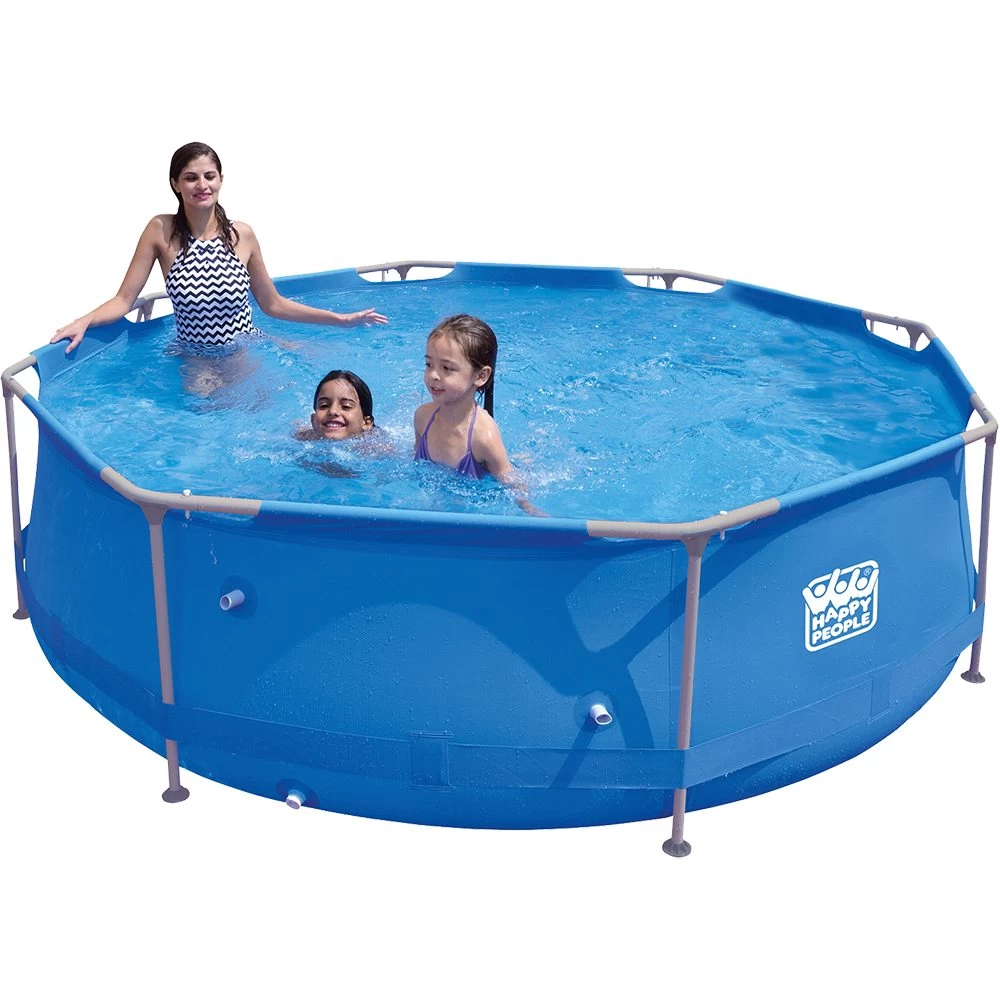 Happy People Steel Frame Pool Set 300x76 Cm Blue 3 Happy People Steel Frame Pool Set 300x76 Cm Blue