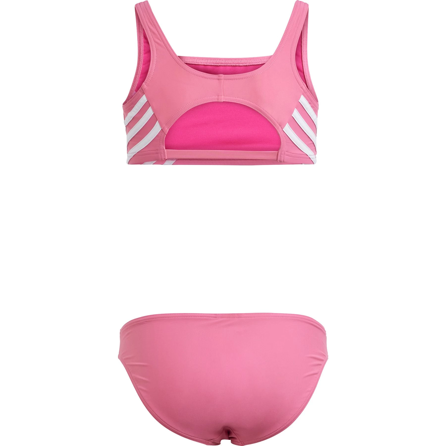 ADIDAS 3-Stripes Bikini Girls Pink Fusion 4 ADIDAS 3-Stripes Bikini Girls Pink Fusion - Image 2