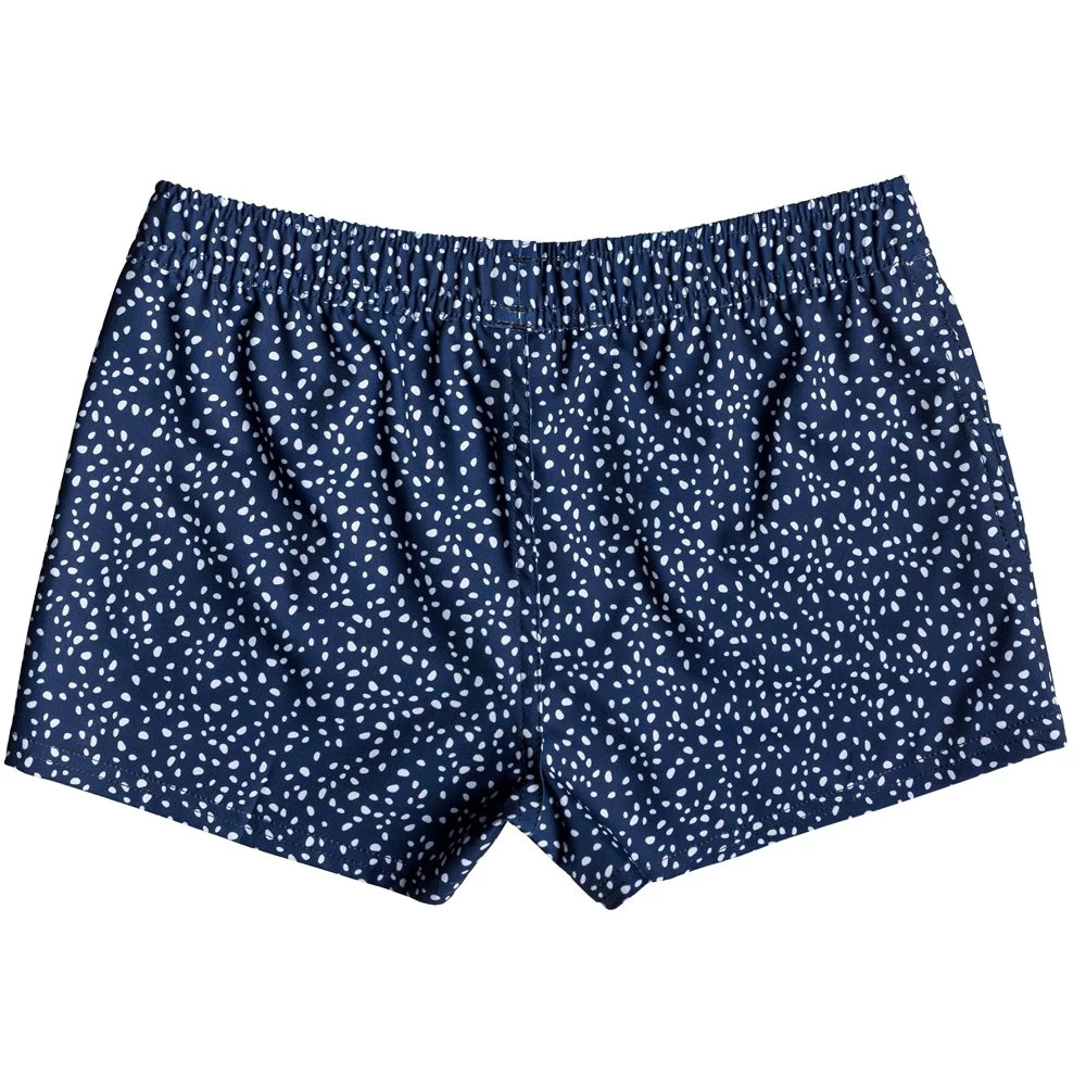 Roxy Seaside Lover 4.5" Boardshorts Girls Medieval Blue New Dots Swim 4 Roxy Seaside Lover 4.5" Boardshorts Girls Medieval Blue New Dots Swim - Image 2