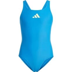 ADIDAS Solid Small Logo Swimsuit Girls Bright Royal