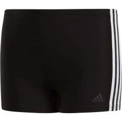 ADIDAS 3-Stripes Swim Boxers Boys Black White