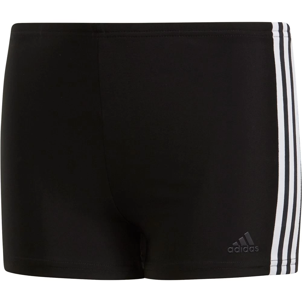 ADIDAS 3-Stripes Swim Boxers Boys Black White 3 ADIDAS 3-Stripes Swim Boxers Boys Black White