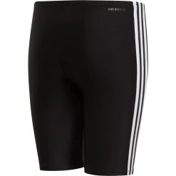 ADIDAS 3-Stripes Swim Jammers Boys Black White -Water Adventure 48310025035B adidas 3S Jammer Badehose Jungen schwarz