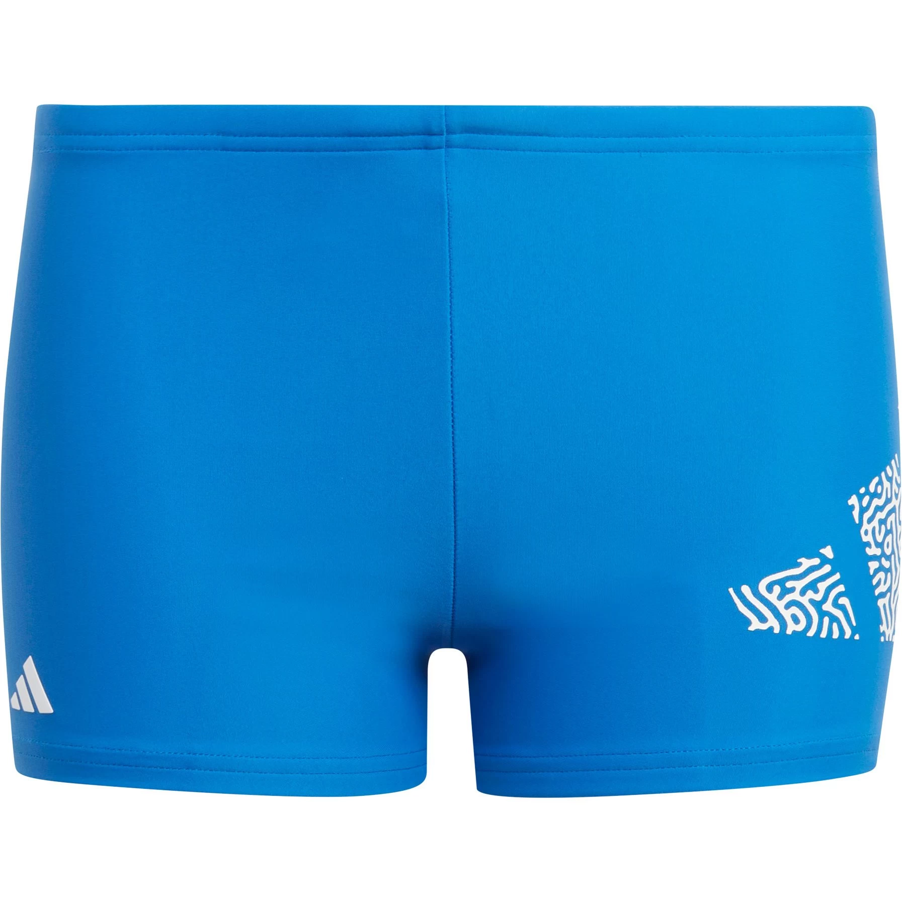 ADIDAS 3 Bar Logo Swim Boxers Boys Bright Royal/white 3 ADIDAS 3 Bar Logo Swim Boxers Boys Bright Royal/white