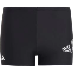 ADIDAS 3 Bar Logo Swim Boxers Boys Black