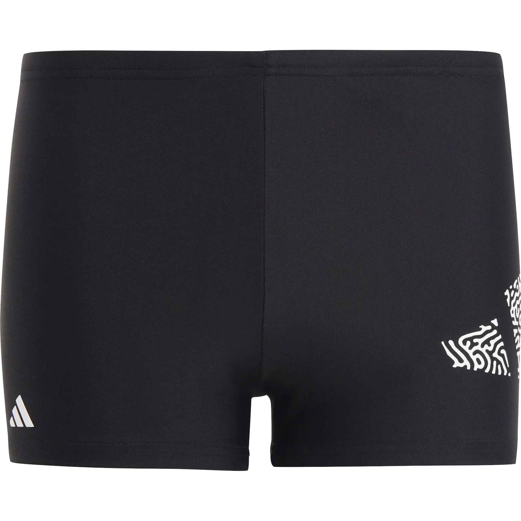 ADIDAS 3 Bar Logo Swim Boxers Boys Black 3 ADIDAS 3 Bar Logo Swim Boxers Boys Black