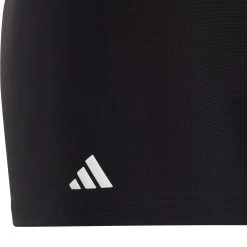 ADIDAS 3 Bar Logo Swim Boxers Boys Black 10 ADIDAS 3 Bar Logo Swim Boxers Boys Black -Water Adventure 48310028955D adidas 3 Bar Logo Boxer Badehose Jungen schwarz