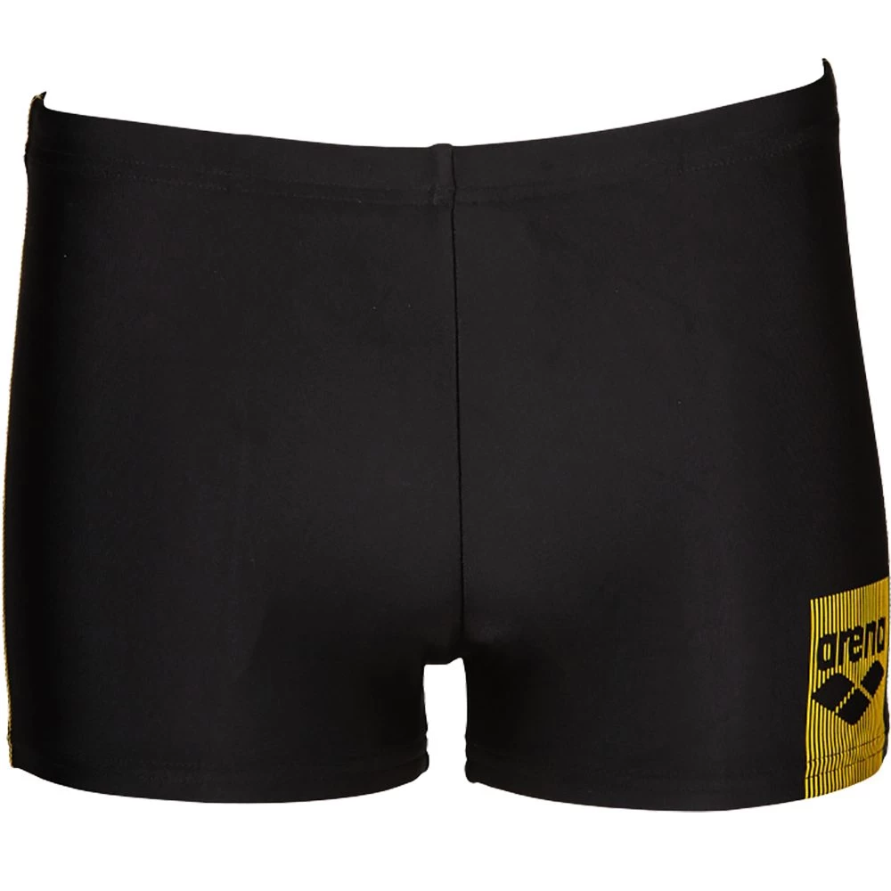 Arena Basics Junior Swim Trunks Boys Black Yellow Star 4 Arena Basics Junior Swim Trunks Boys Black Yellow Star - Image 2